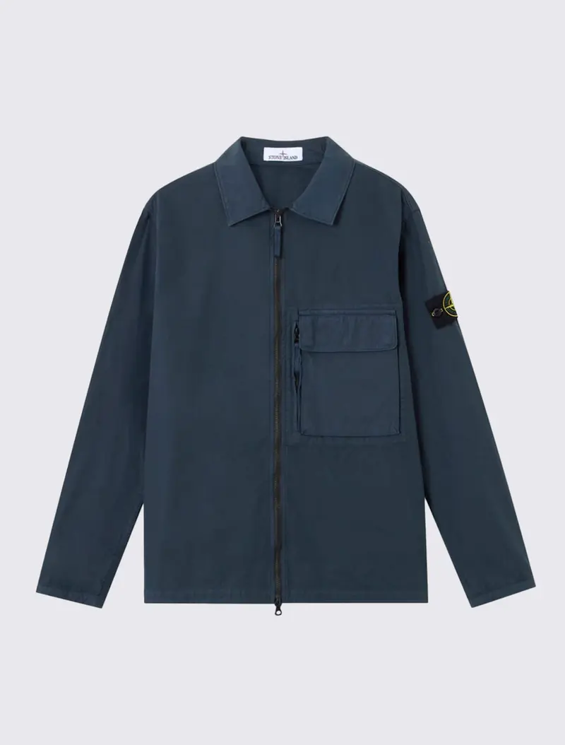 1200004 Overshirt in Canvas-Weave Cotton