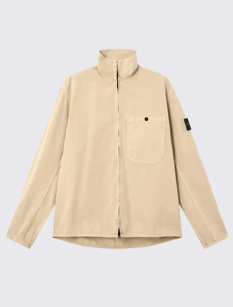 1200014 Overshirt in Panama Cotton Old Effect