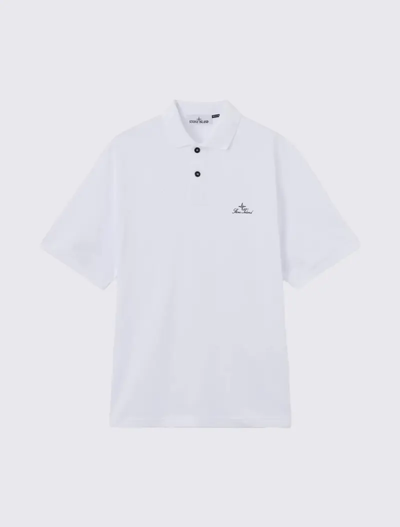 2200001 Short-Sleeve Polo with Logo Embroidery