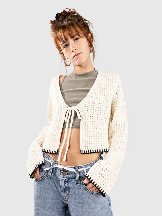 24 Colours - gebreid vest/gebroken wit - 41265