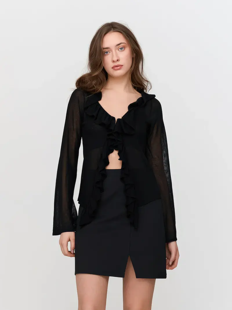 24 Colours - Zwart vestje  - 41286