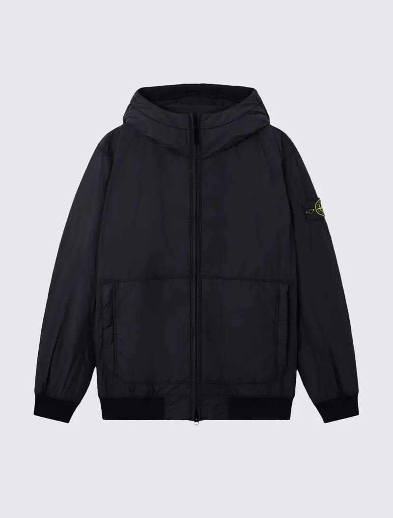 4100110 Crinkle Reps NY Hooded Jacket Navy Blue