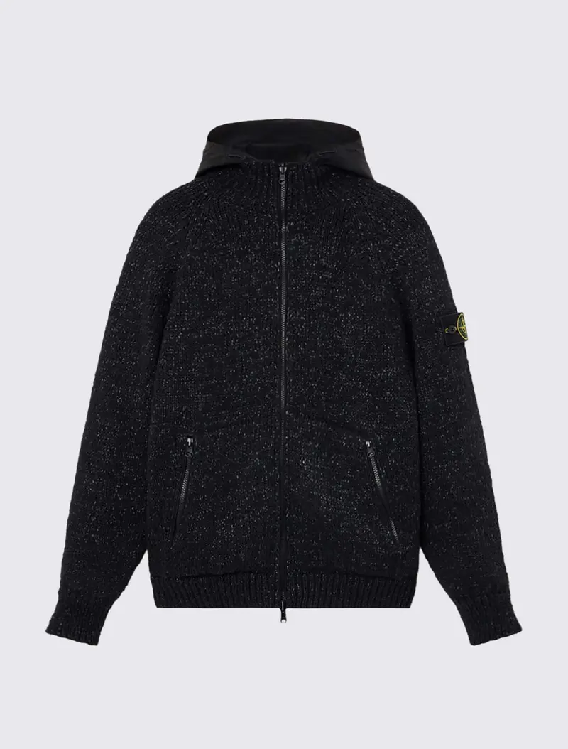 5100015 Reversible Knit Hooded Jumper