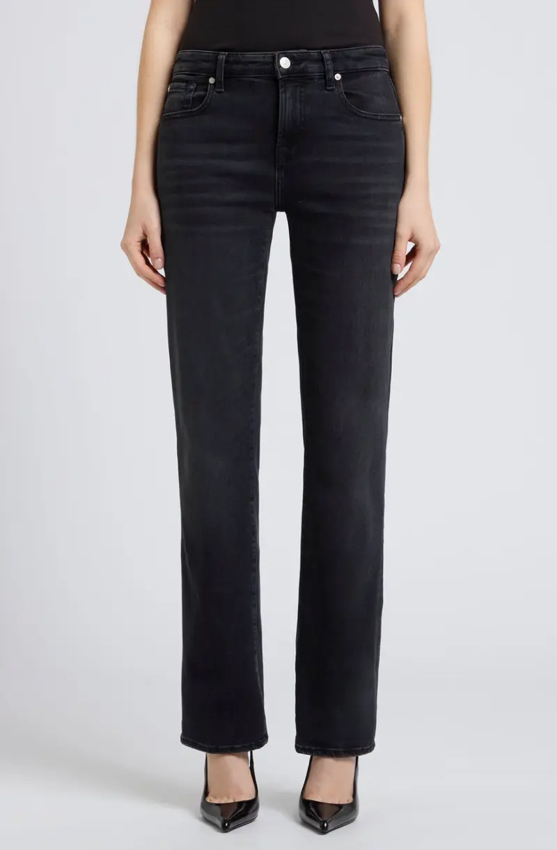 7 For All Mankind Calie straight bottomline jeans