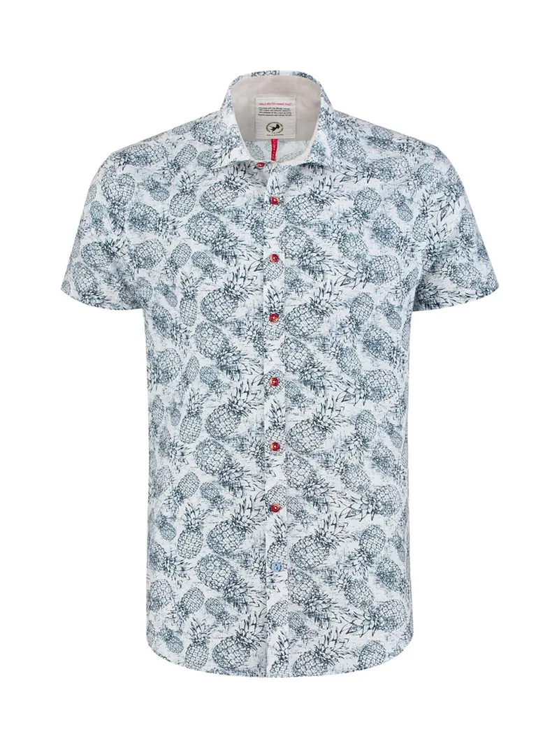 A Fish Named Fred Shirt Pineapple White Optical White .