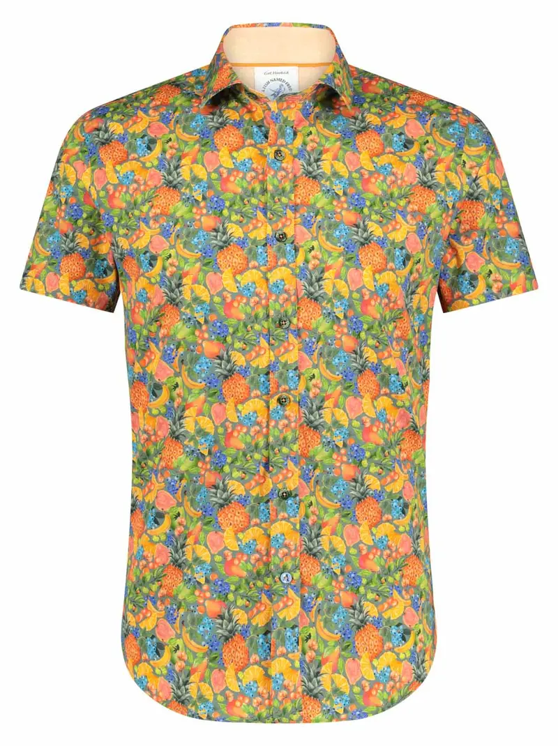 A Fish Named Fred shirt SS fruit forest green