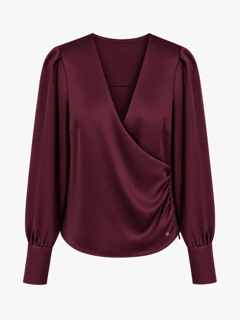 aivy blouse grape wine