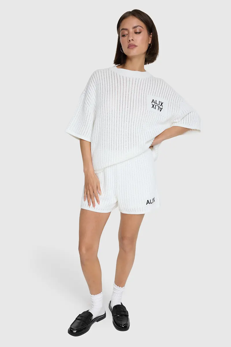 Ajour Shorts - Cream