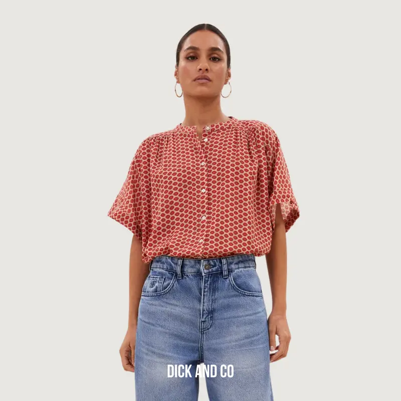 Alex Poppy Dot blouse
