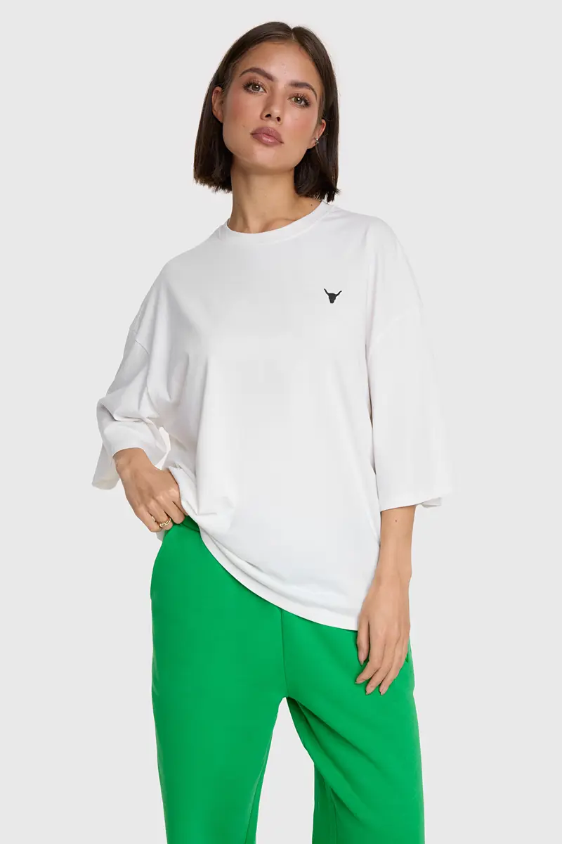 Alix the Label bull t-shirt soft white