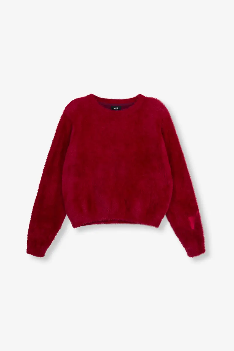 Alix the Label mohair pullover bordeaux