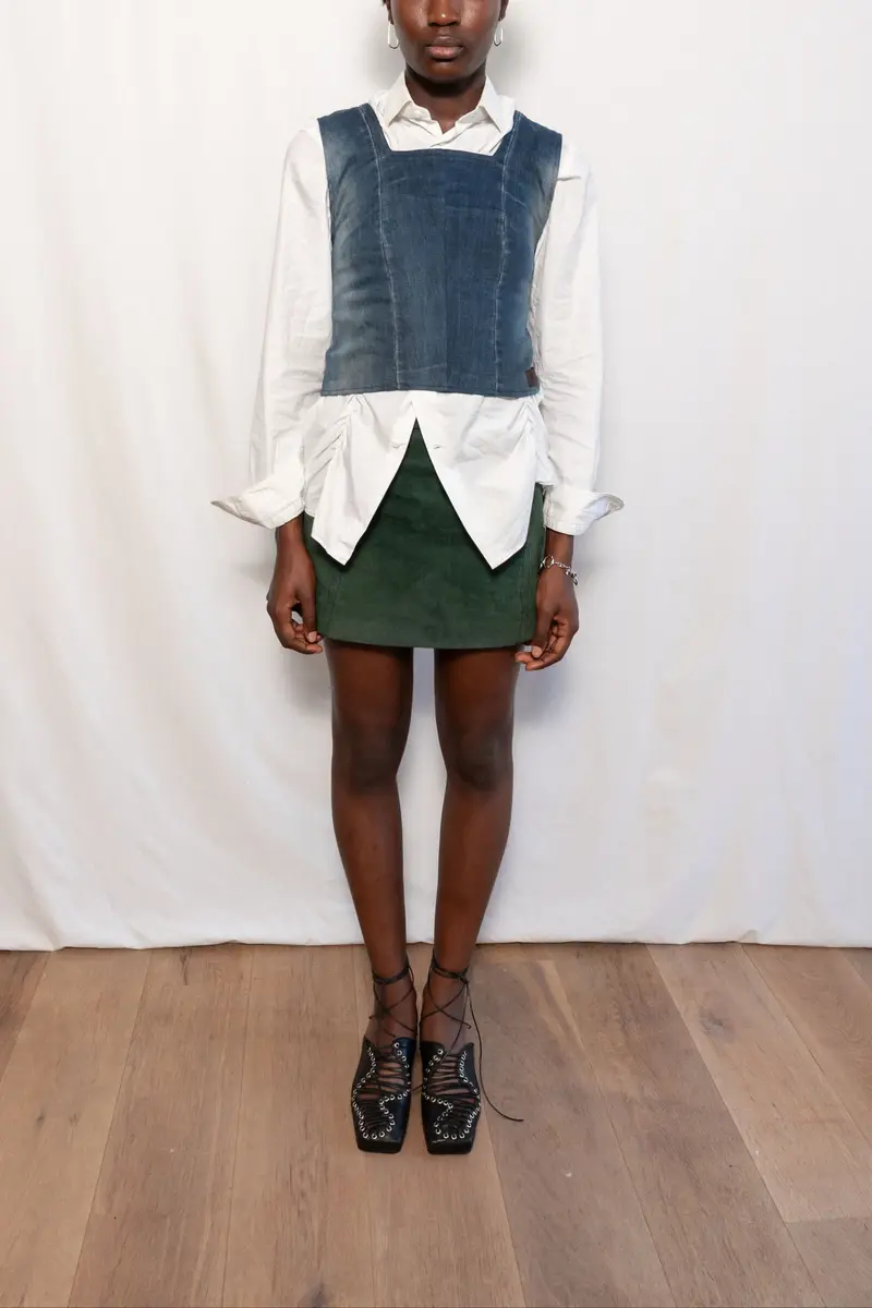 Allium Denim Top