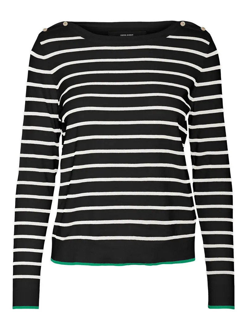 ALMA LS BOATNECK BUTTON PULLOVER