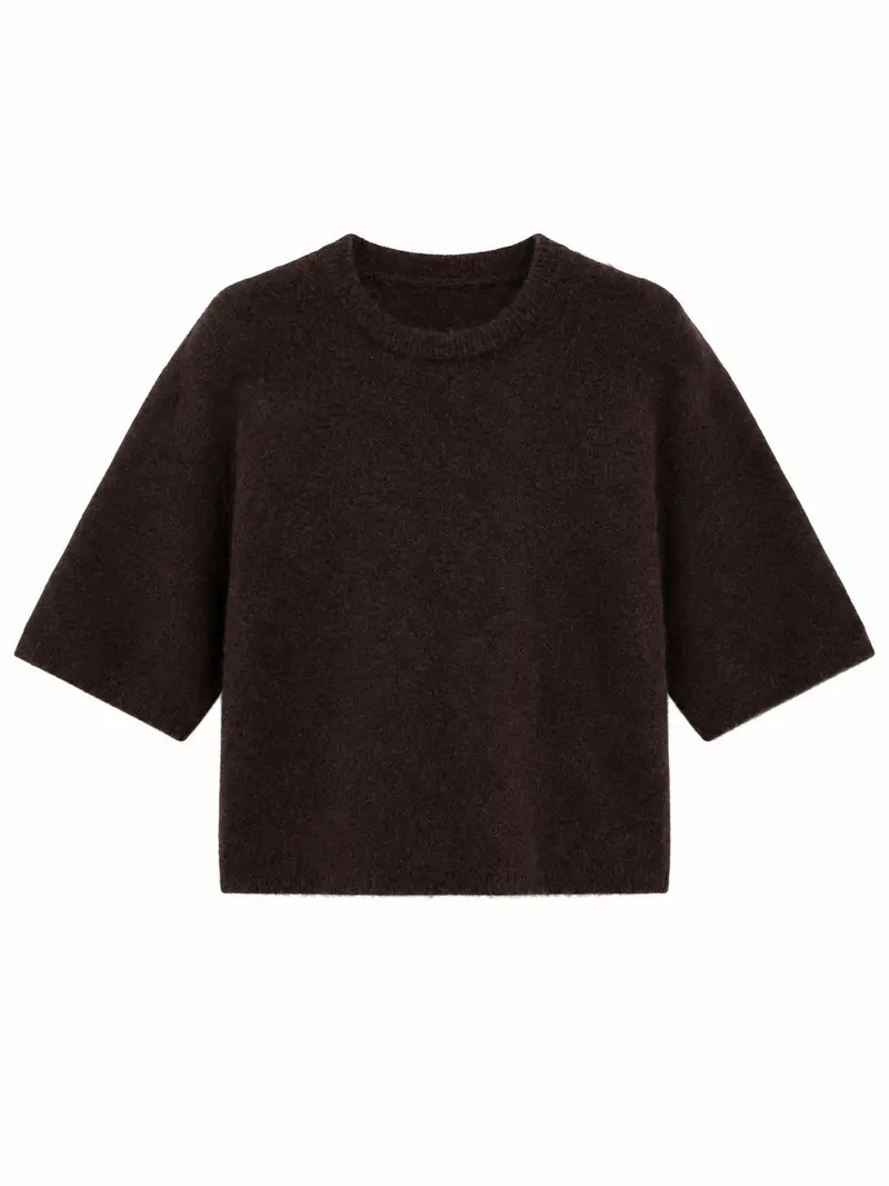 Alpaca Top Silvi Donkerbruin