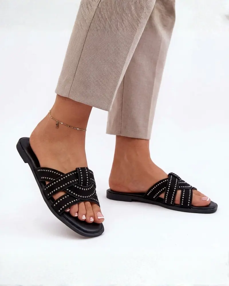 Amalfi Black Slides