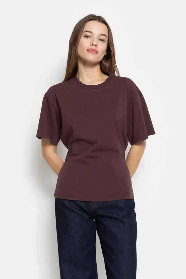Âme antwerp olga fitted T-shirt aubergine
