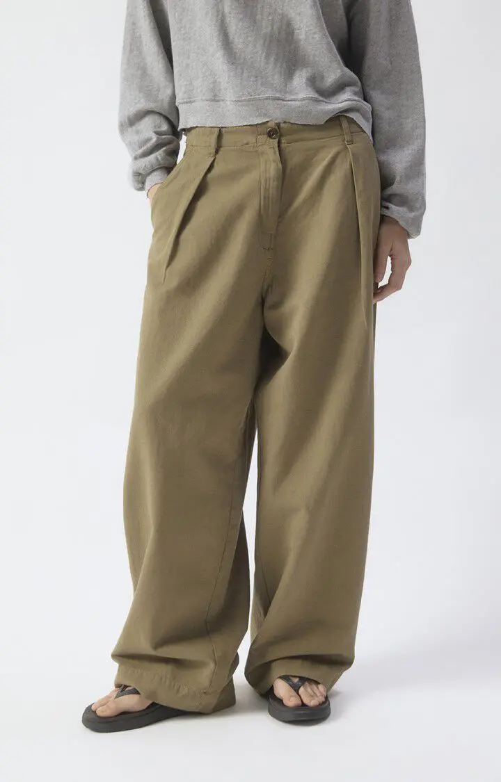 American Vintage NAM160A pantalon large taille basse liane