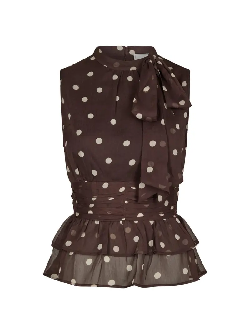 Ansol big dot top brown