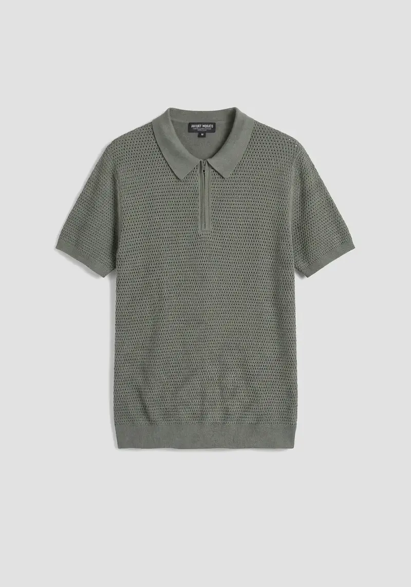 Antony Morato - Polo Zip Knit Green 590
