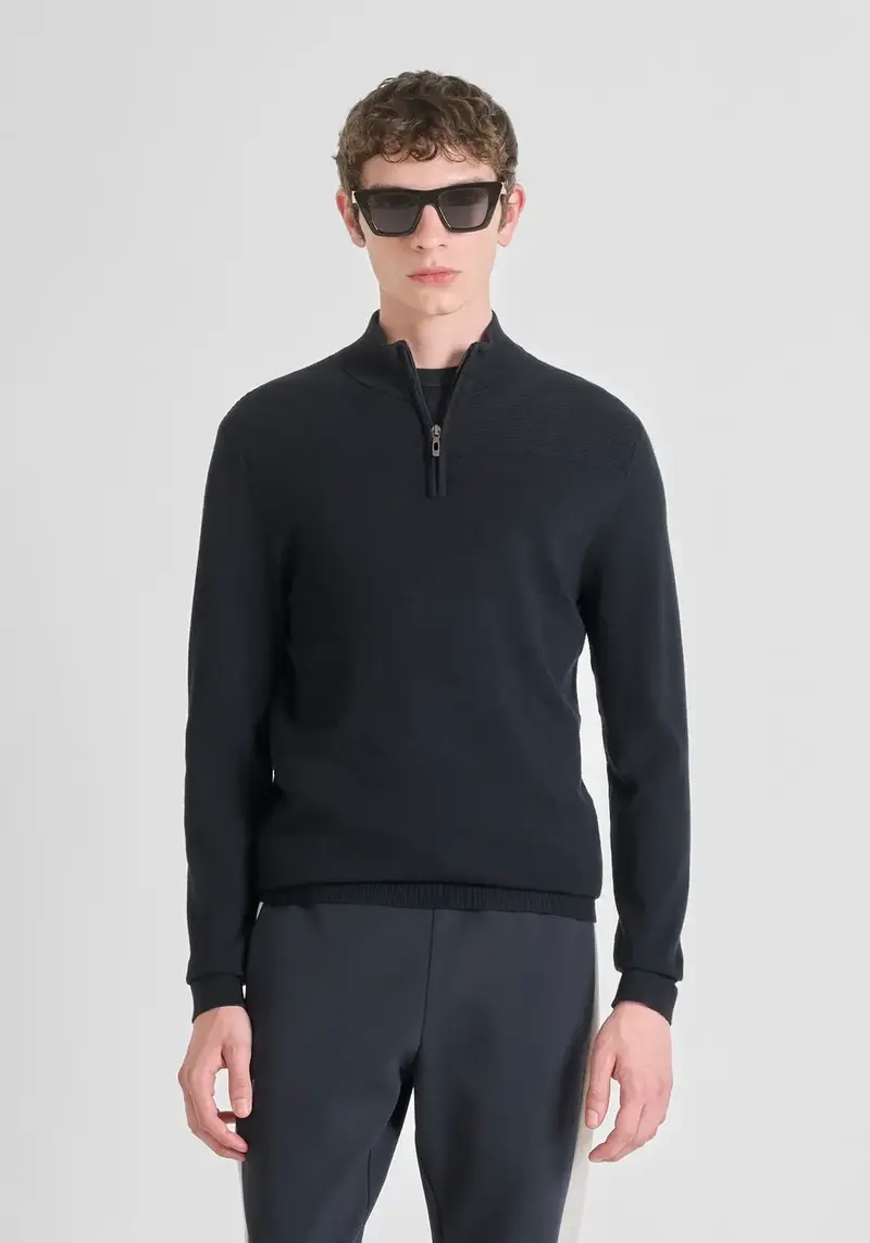 Antony Morato - Slim Fit Sweater Zip Marine