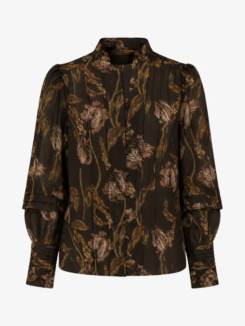 Apillone blouse chocolate martini
