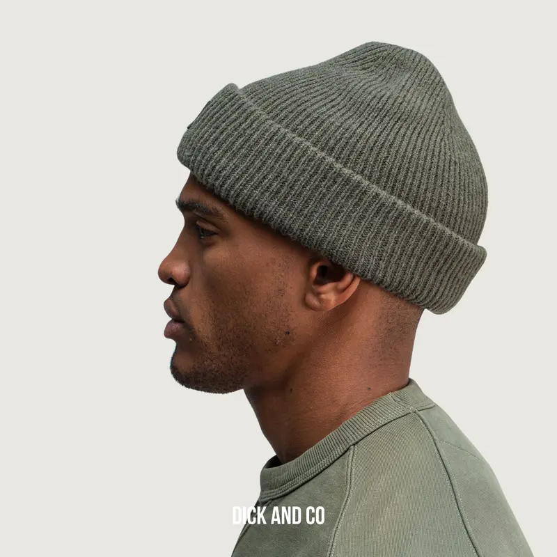 Army Wool Hook Beanie
