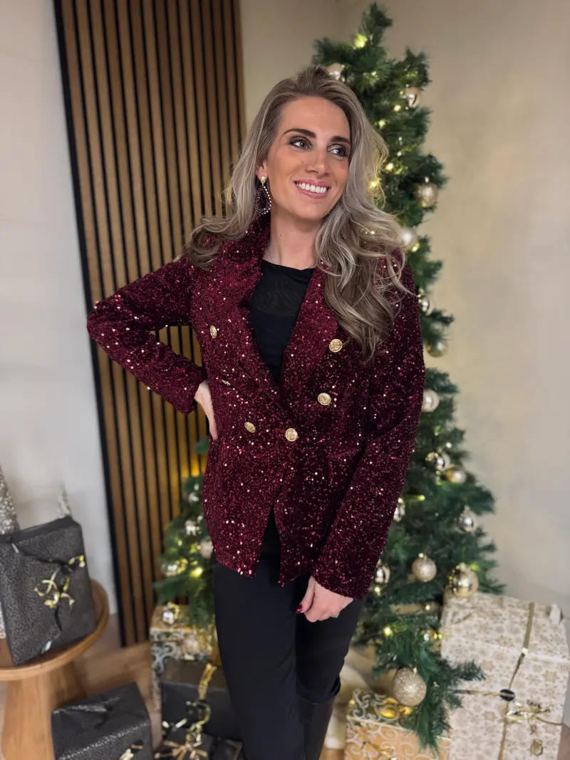 Attentif Blazer - Sophie Sparkle Bordeaux