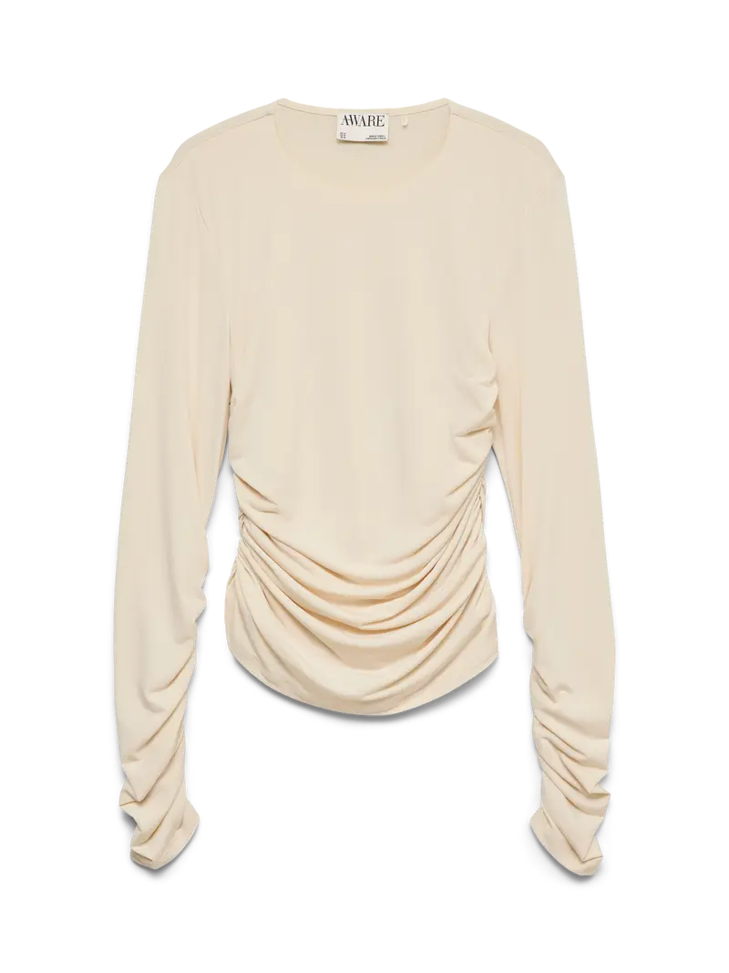 AWMADELYNN LS O-NECK TOP