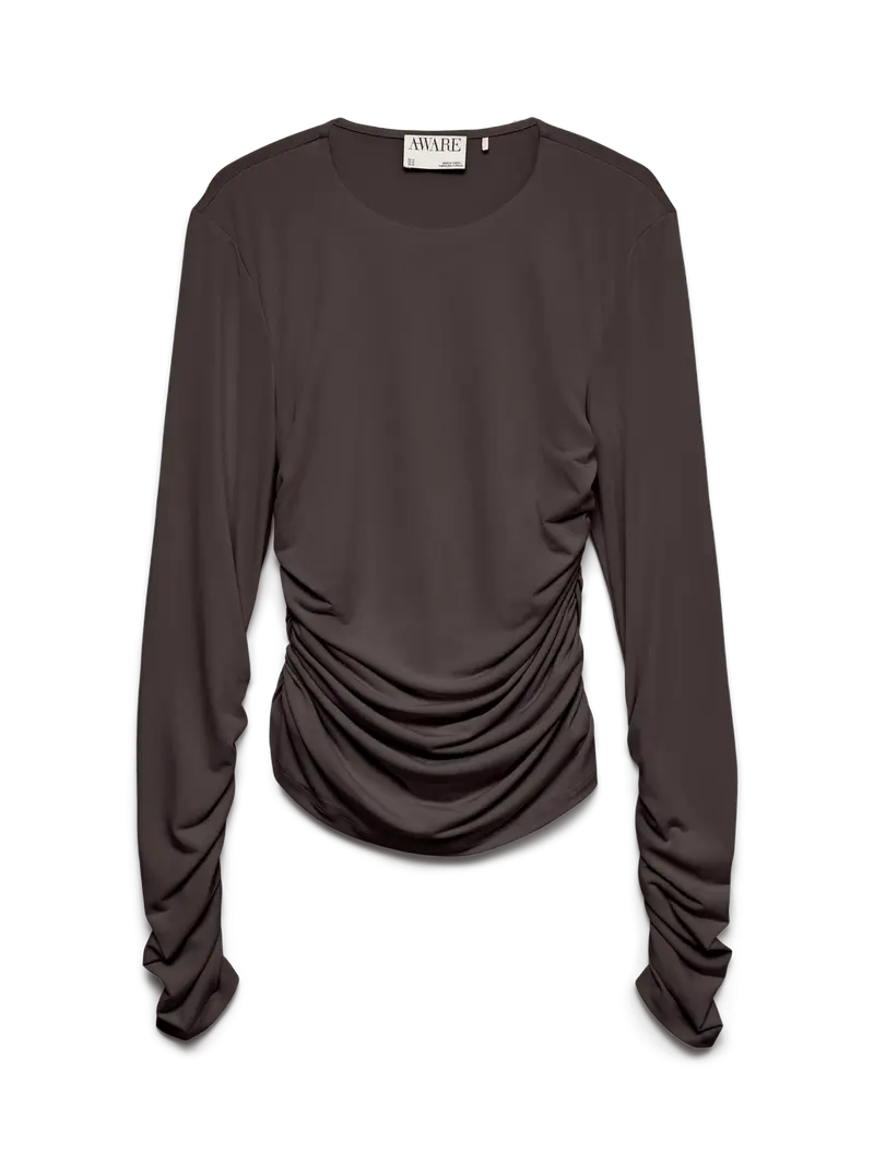 AWMADELYNN LS O-NECK TOP