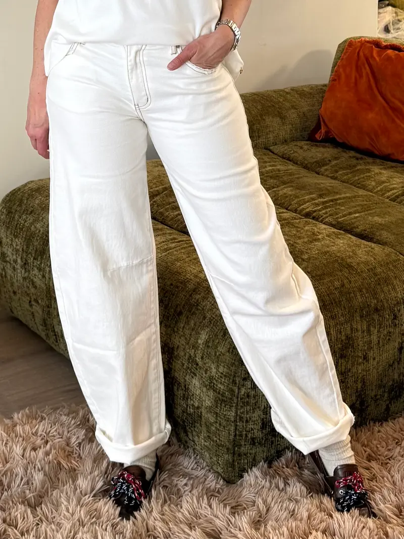 Barrel Jeans Beau Offwhite