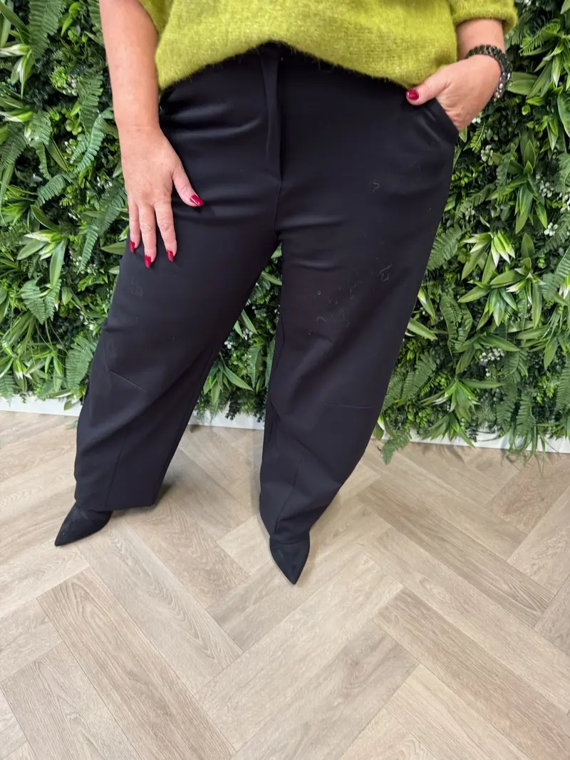Barrel pantalon broek zwart