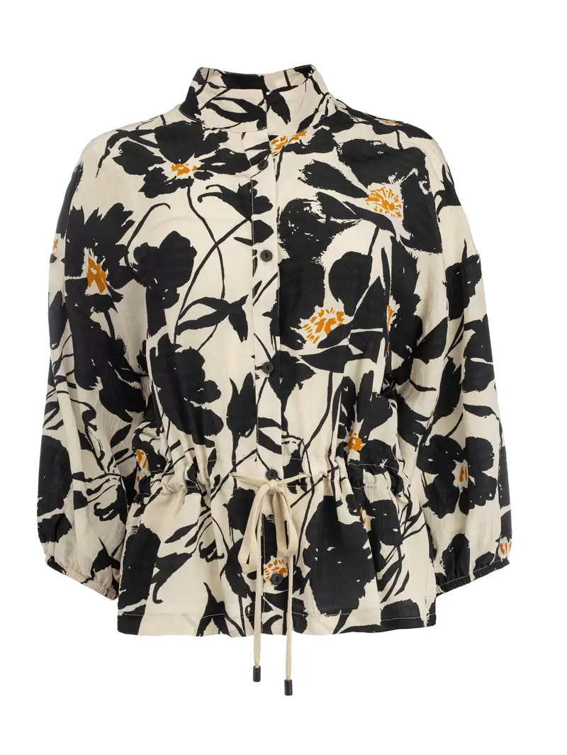 Basel 3/4 Black Bold Blooms | Black
