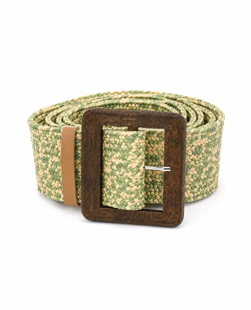 Belt | Beige / Green