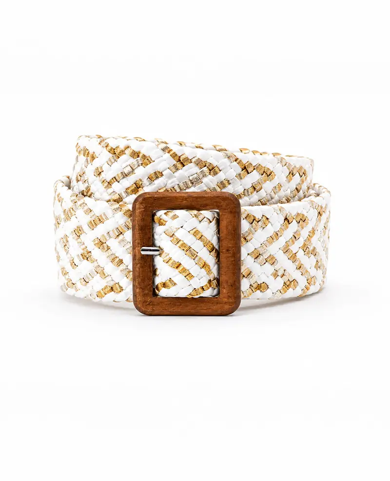 Belt | Goud / Wit