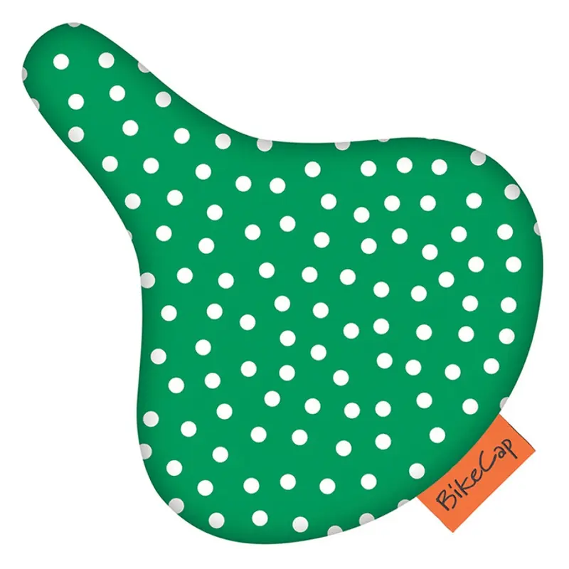 Bikecap Zadelhoes Green Dots