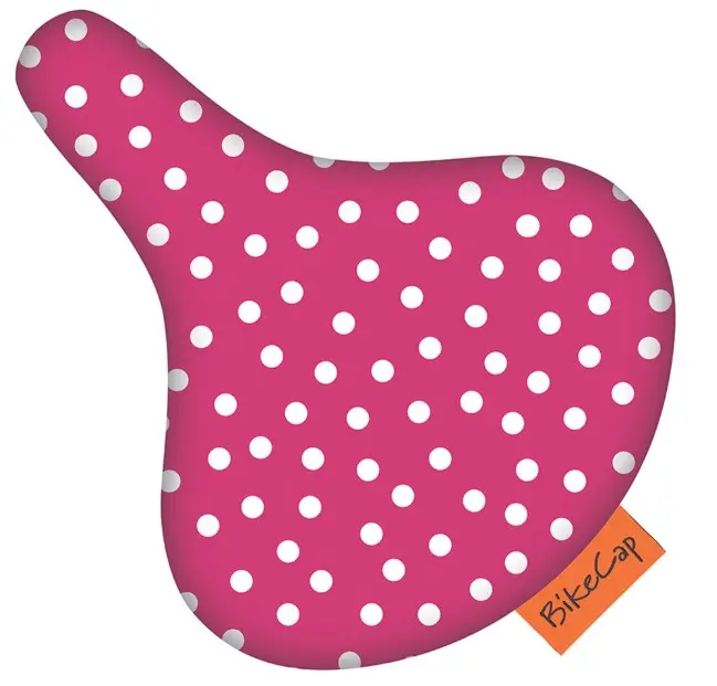 Bikecap Zadelhoes pink dots
