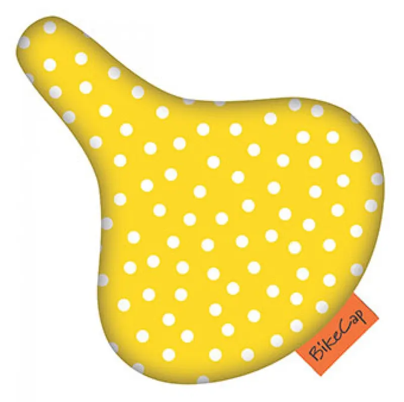 Bikecap Zadelhoes Yellow Dots