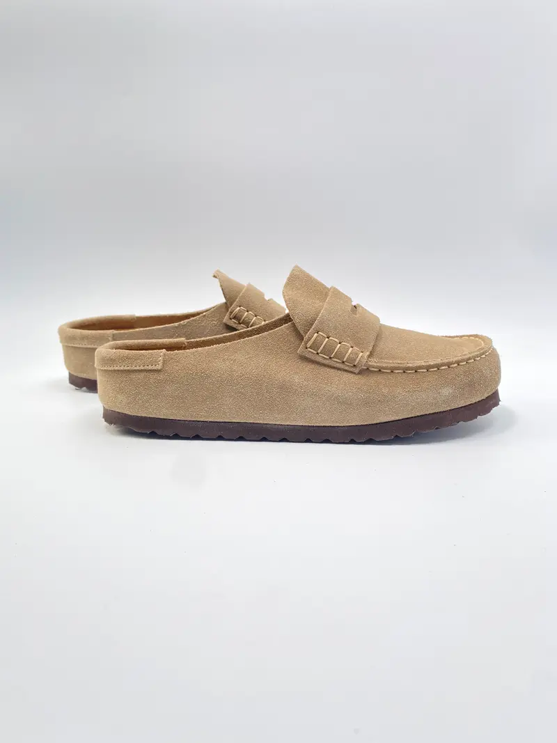 Birkenstock Naples wrapped taupe
