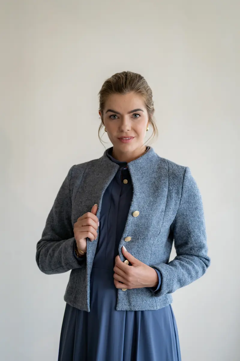 Blazer ivianne ivianne-26 Staalblauw