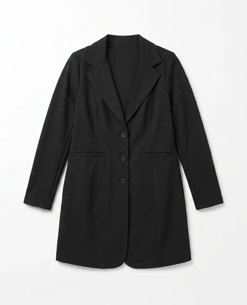 Blazer Longue Travel | Zwart