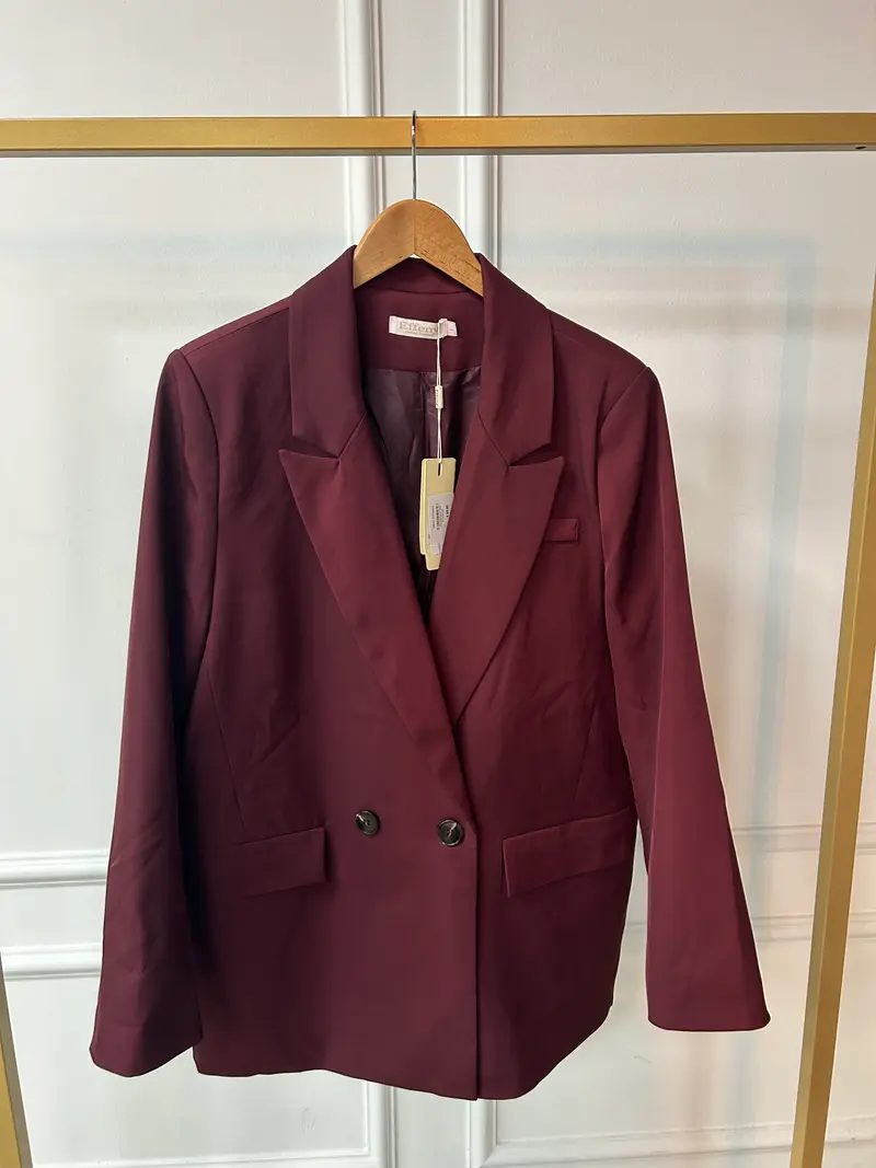 Blazer oversized EF250147 Bordeaux