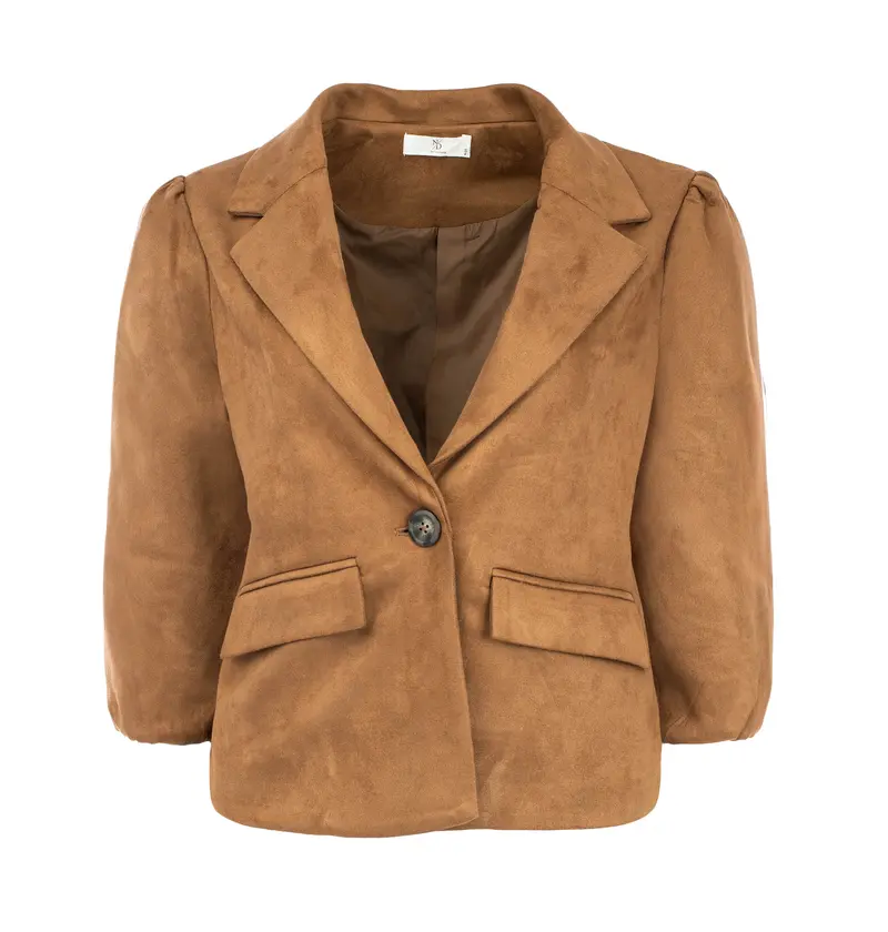 Blazer Yaniek 3/4-RMJ Suedine | Downtown Brown