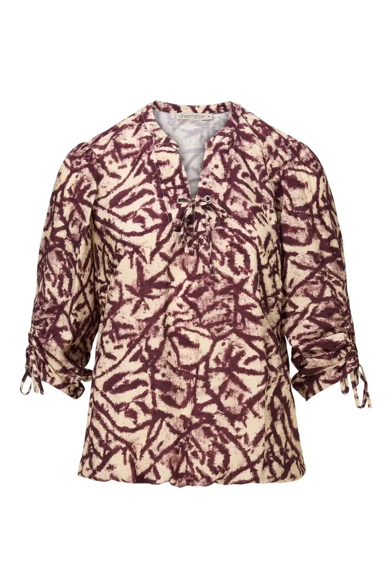 Blouse 115 skyler burgundy mix