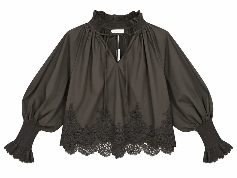 Blouse - Aurela Kant Bruin