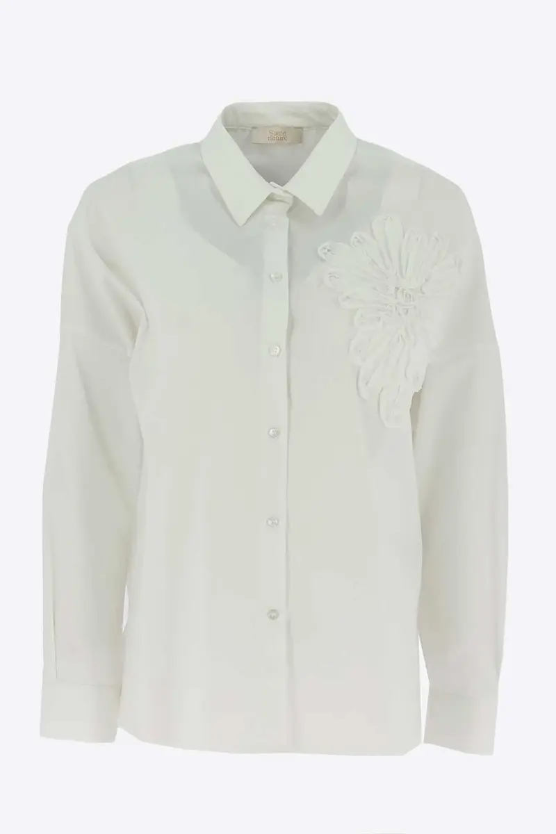 Blouse chemier 840360 Blanc