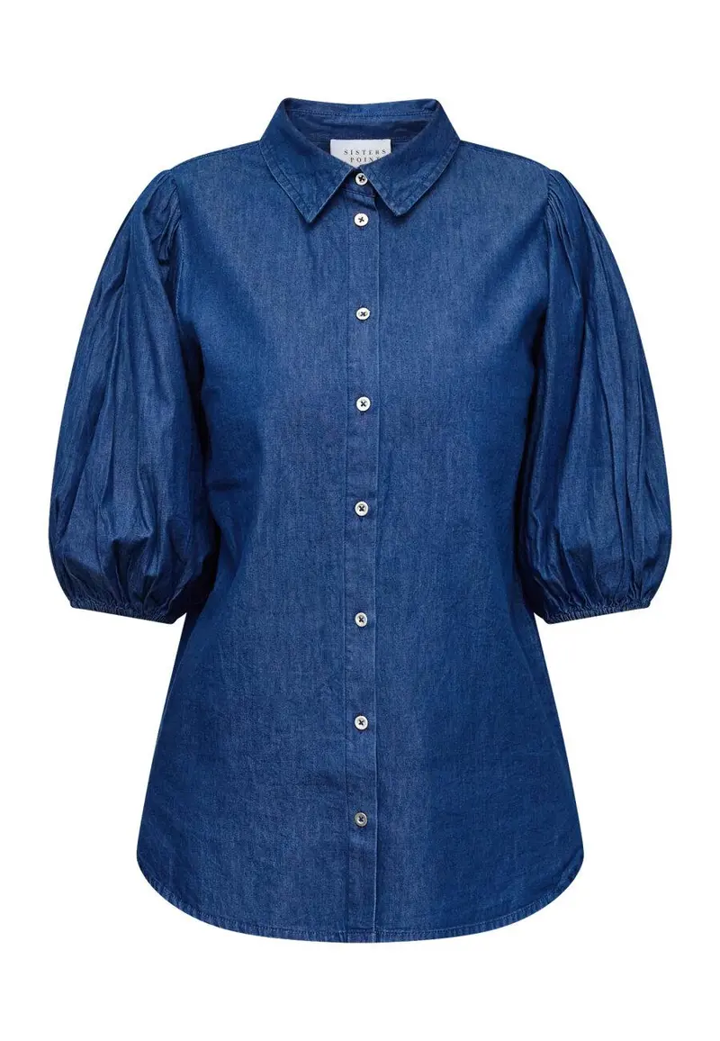 Blouse ella-sh75 d. blue denim