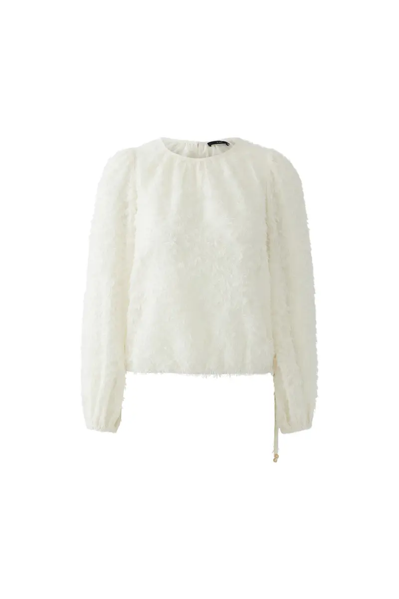 Blouse fluffy 96457 Whitecap grey