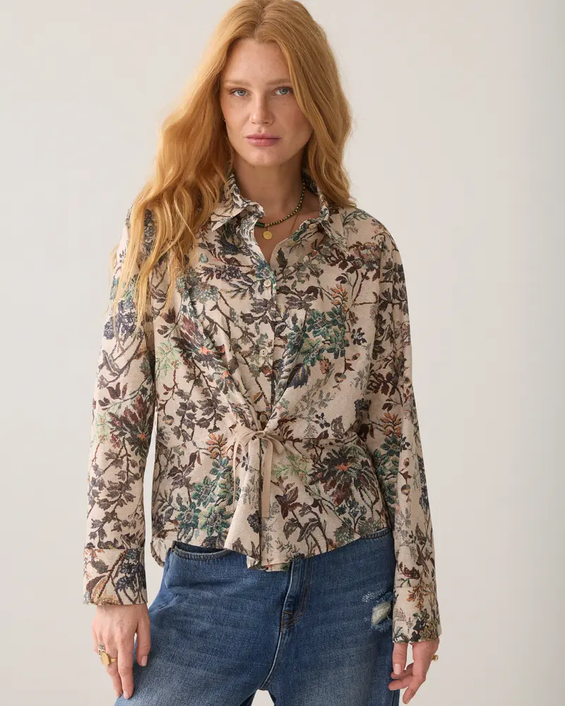 Blouse Gobelin print