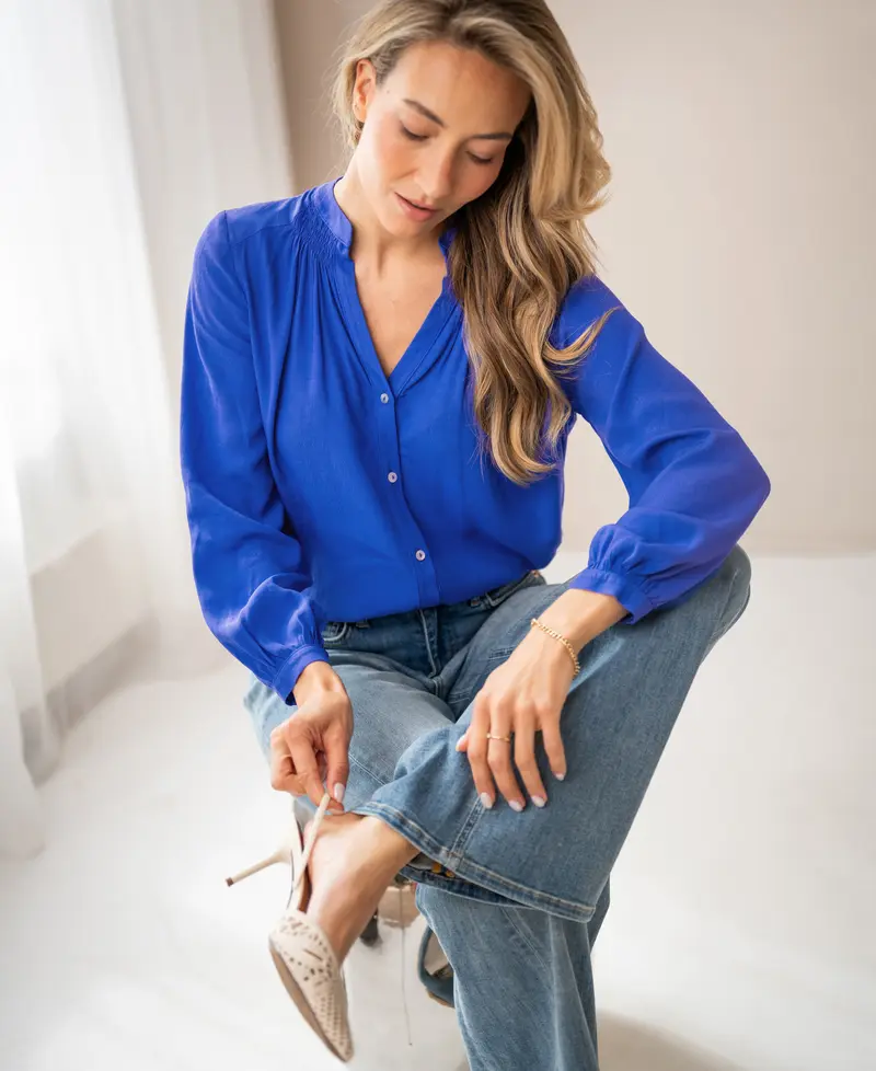Blouse LA NIMES Blue Iris