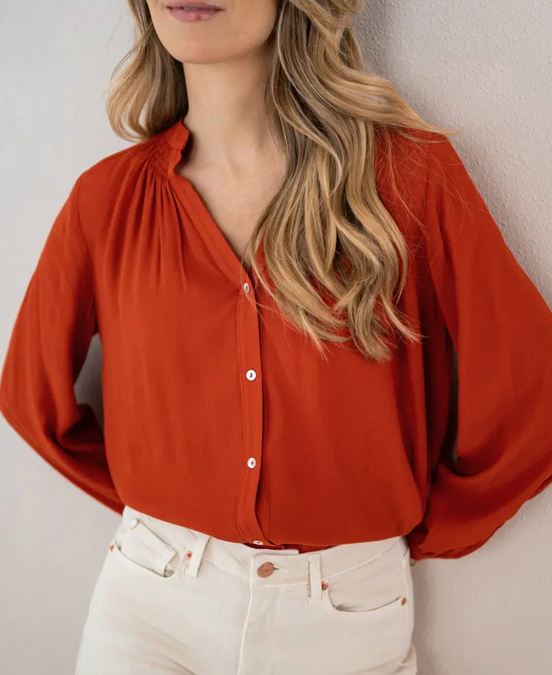 Blouse LA NIMES Burned orange